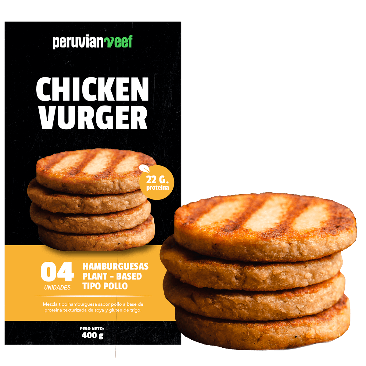 Chicken Vurger x 4 uds. (400 g)